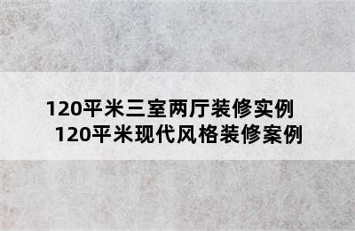 120平米三室两厅装修实例   120平米现代风格装修案例